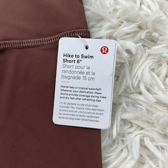 NWT Lululemon Hike to Swim Short 6" Charged Indigo / Dark Oxide / Charged Indigo - Picture 2 of 6